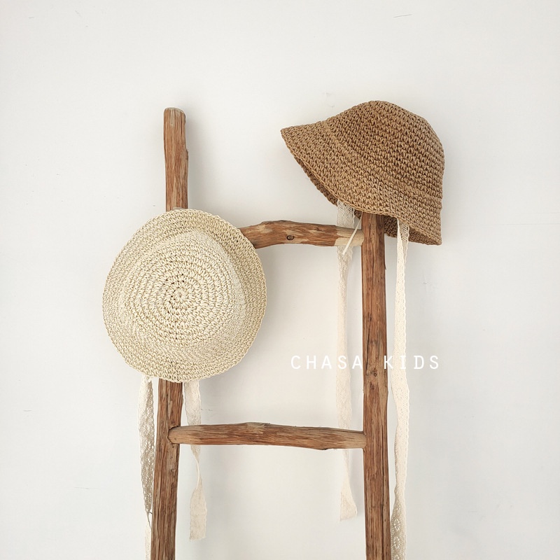 Mũ cói Ajuma cho bé 1-4 tuổi Hàng loại 1 chuẩn Quảng Châu