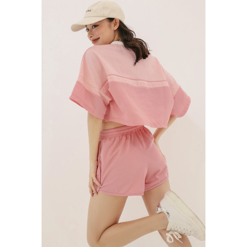 Quần thun có dây rút - COLOR BLOCK SHORTS - SODA POP