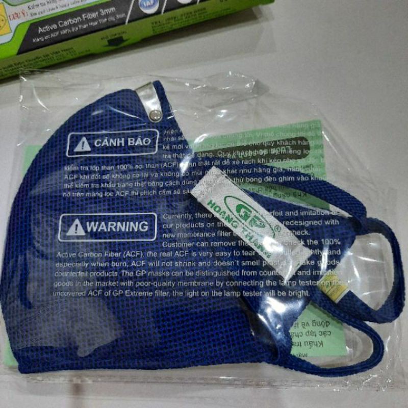 Khẩu trang vải  than hoạt tính GP EXTREME Hoàng Thanh