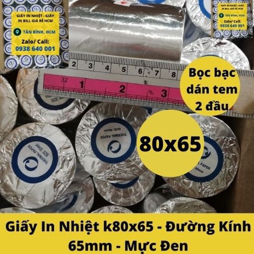 Giấy In Hoá Đơn 80*65, Giấy In Nhiệt 80x65