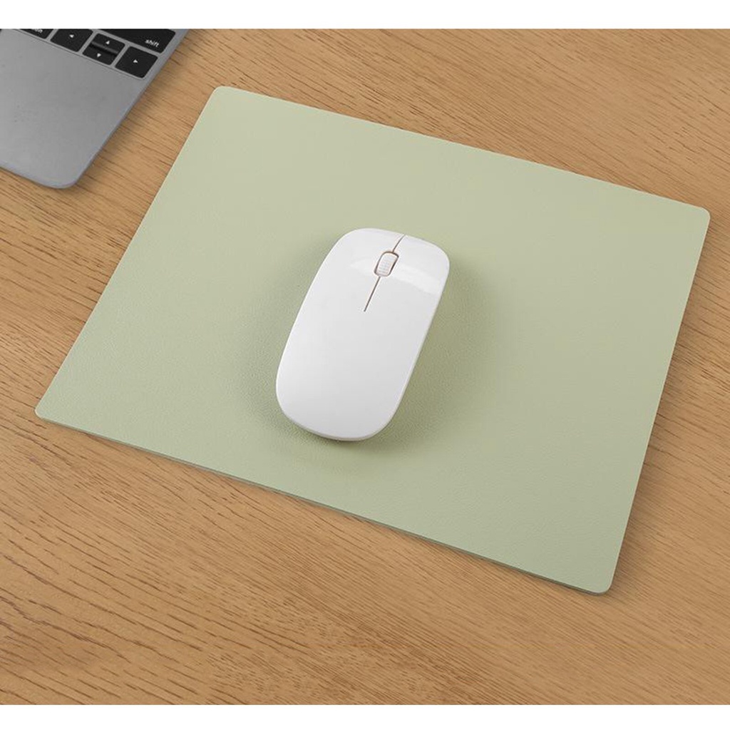 Miếng lót chuột da pu hỗ trợ cổ tay tiện lợi dành cho văn phòng/ laptop