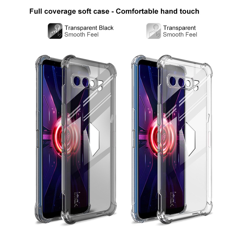 Ốp điện thoại Imak silicon TPU mềm chống sốc trong suốt cho Asus ROG Phone 3 ZS661KS