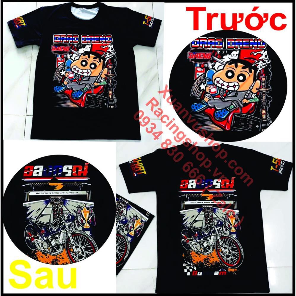 Áo thun đua RACING -   Xe DRAG  - TSHIRT RACING TEAM  Nhiều Mẫu  Bảo Hành Bong Tróc Trọn Đời .  ྇