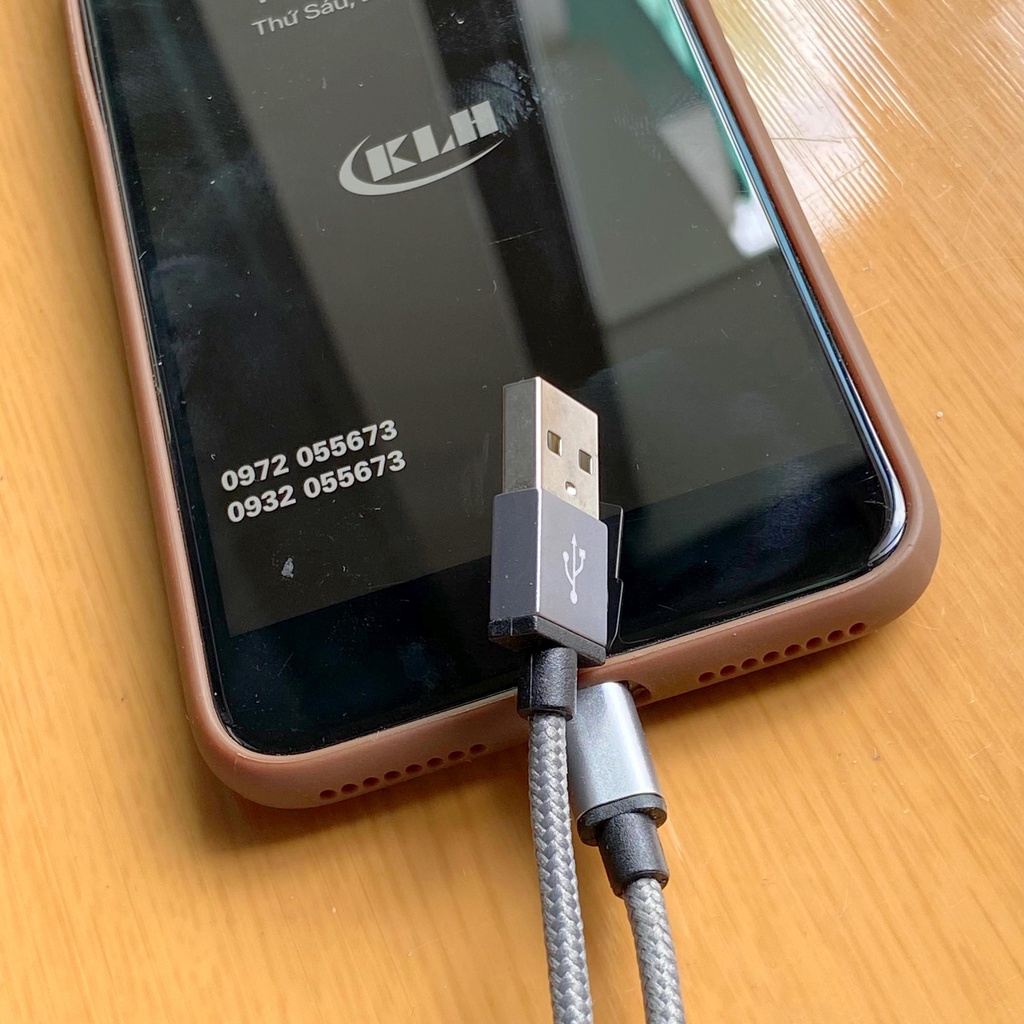 Dây sạc điện thoại bọc dù độ bền cao KLH-02/5/6/7/8, cáp sạc dùng cho dòng samsung, oppo, xiaomi - KLH shop