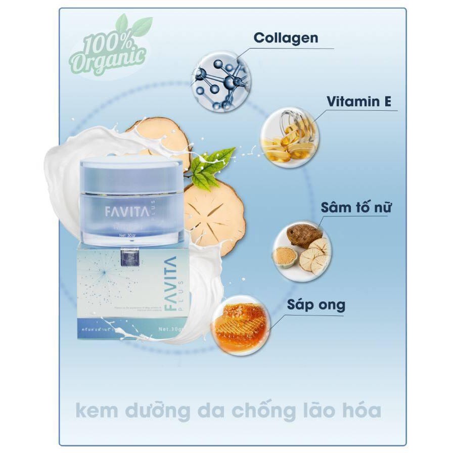 FAVITA PLUS đột phá trẻ hóa làn da chỉ sau vài tuần, loại bỏ nám, tàn nhang, làm mờ nếp nhăn, chống lão hóa da