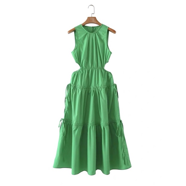Đầm maxi ZR màu xanh
