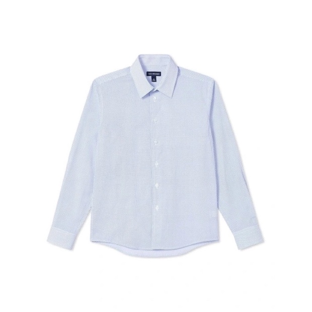 Áo Sơ Mi Cho Bé VAN HEUSEN Xuất Xịn Chất Cao Cấp Hoạ Tiết Xanh