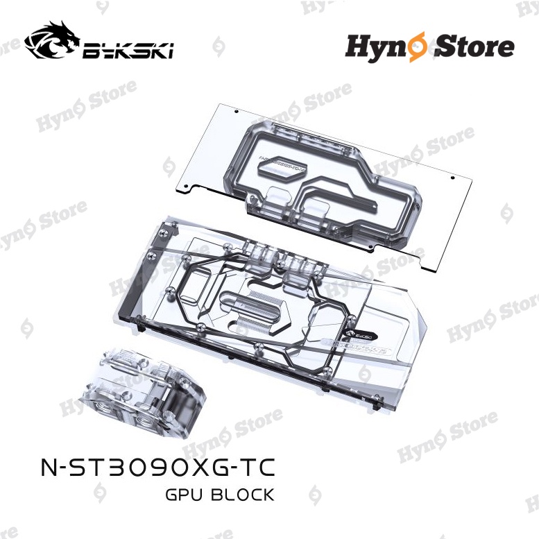 Block tản nhiệt nước VGA Bykski 2 mặt VRAM ZOTAC N-ST3090XG-TC Tản nhiệt nước custom - Hyno Store