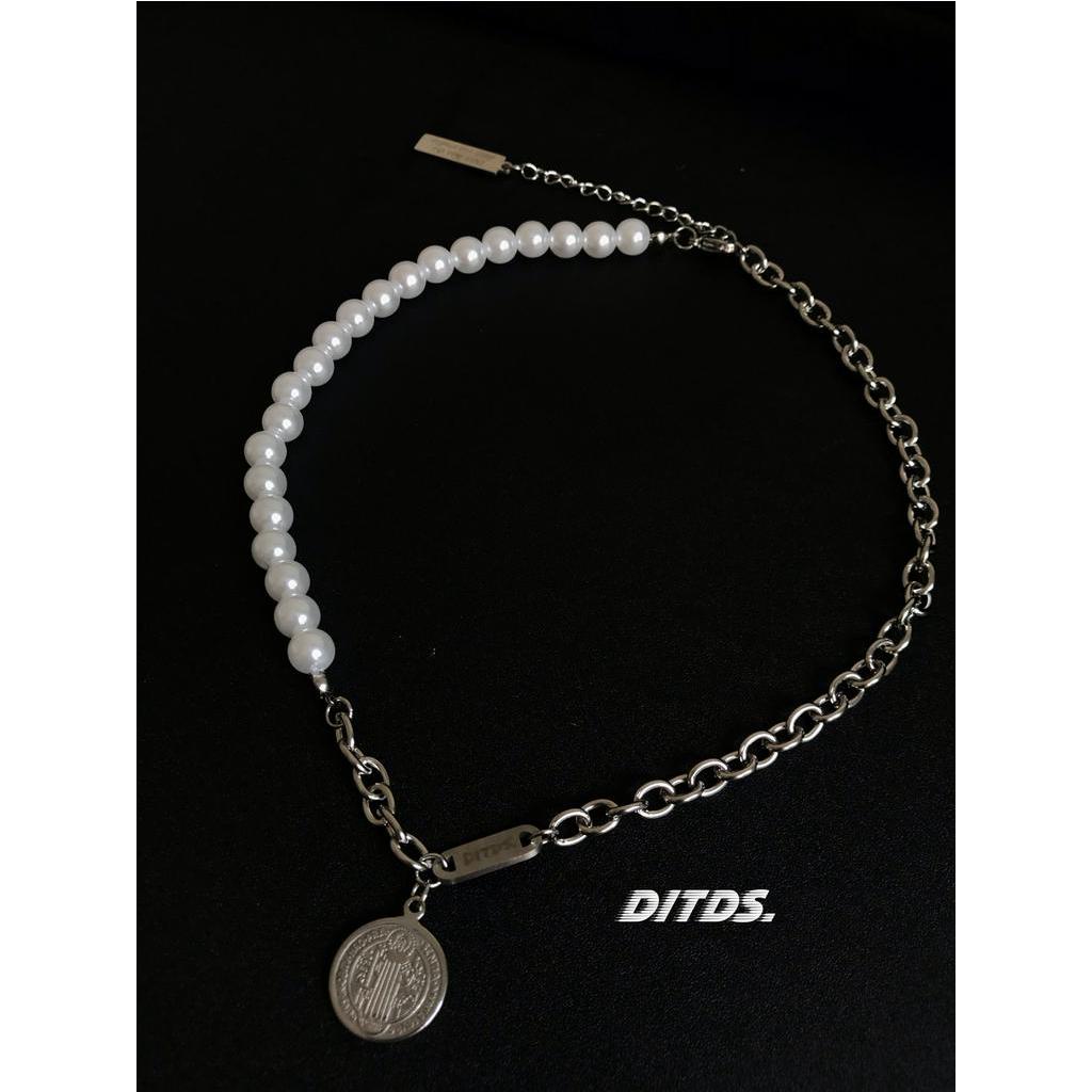 Dây Chuyền Đính Hạt Ngọc Trai Phong Cách Retro