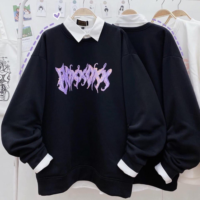 Áo Sweater nam nữ không mũ form rộng unisex chui đầu không nón dày mịn bao đẹp tpp331 mới