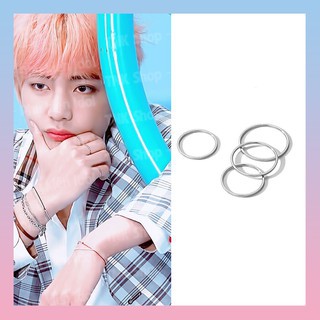 Nhẫn trơn mảnh idol giống BTS V