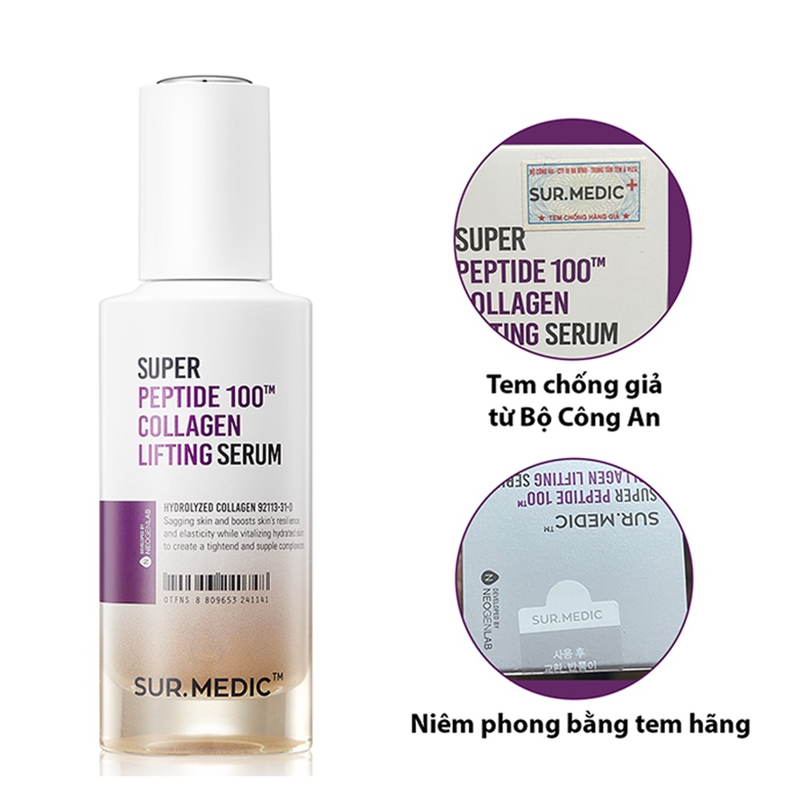 Tinh Chất Sur.Medic Super Peptide 100™ Collagen Lifting Serum