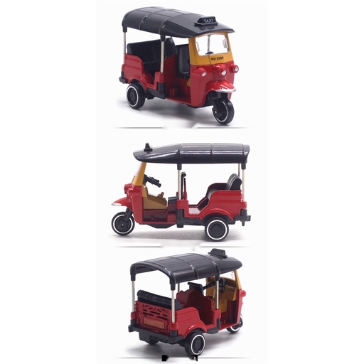ĐỒ CHƠI MÔ HÌNH XE TAXI THÁI LAN (TUKTUK) - XE BA BÁNH BẰNG KIM LOẠI