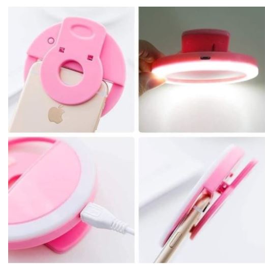 Đèn LED Selfie Đèn Kẹp Hỗ Trợ Chụp Ảnh Tạo Ánh Sáng Mịn Khi Chụp Ảnh (Tuyệt Đỉnh Selfie) SUNNY SHOP