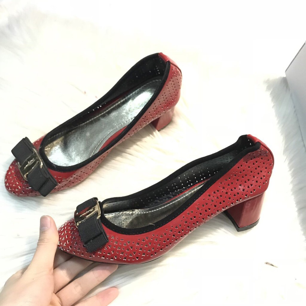 [RẺ VÔ ĐỊCH] Giày cao gót nữ 5p đế vuông công sở