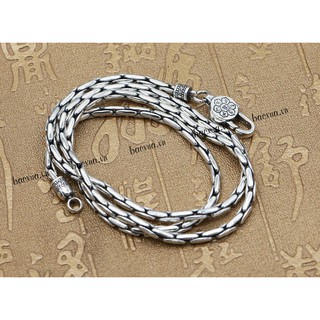 Dây chuyền đốt trúc Nam bạc nguyên chất