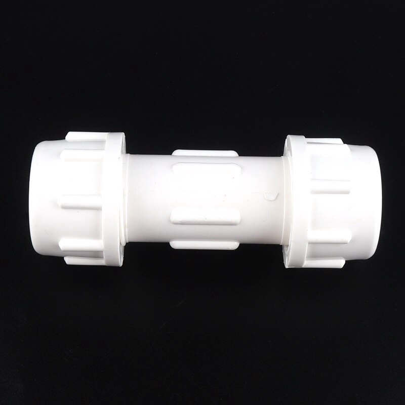 Bộ 2 Đầu Nối Ống Nước Bằng Nhựa pvc Màu Trắng / Xám Đường Kính Trong 20 / 25 / 32mm