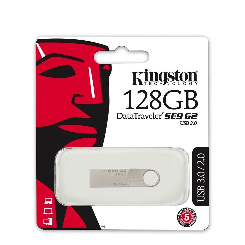 USB 3.0 Kingston DataTraveler SE9 G2 128GB (Bạc) | BigBuy360 - bigbuy360.vn