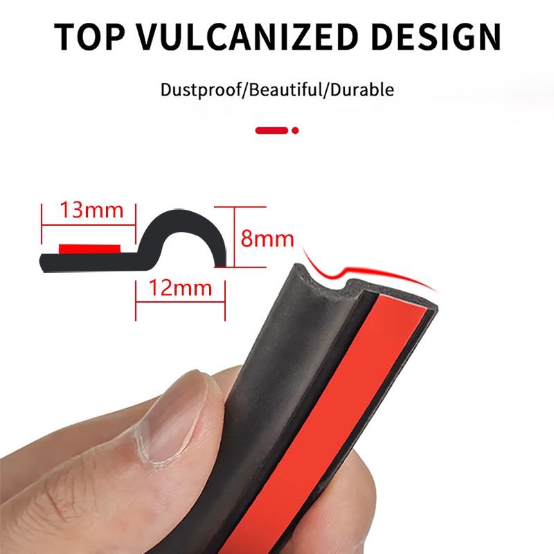 Dải cao su dán viền cửa xe hơi SEAMETAL hình chữ Z 25mm cách âm chống bụi tiện dụng cho xe hơi