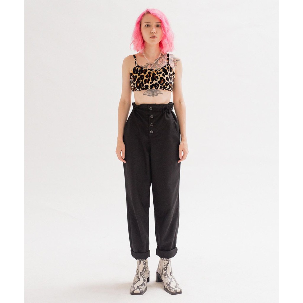 RUFFLE WAIST PANTS - S M | BigBuy360 - bigbuy360.vn