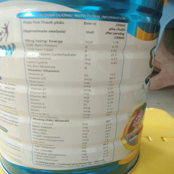 Sữa bột tăng trưởng Chiều cao Goldsure Grow cao cấp lon 900g