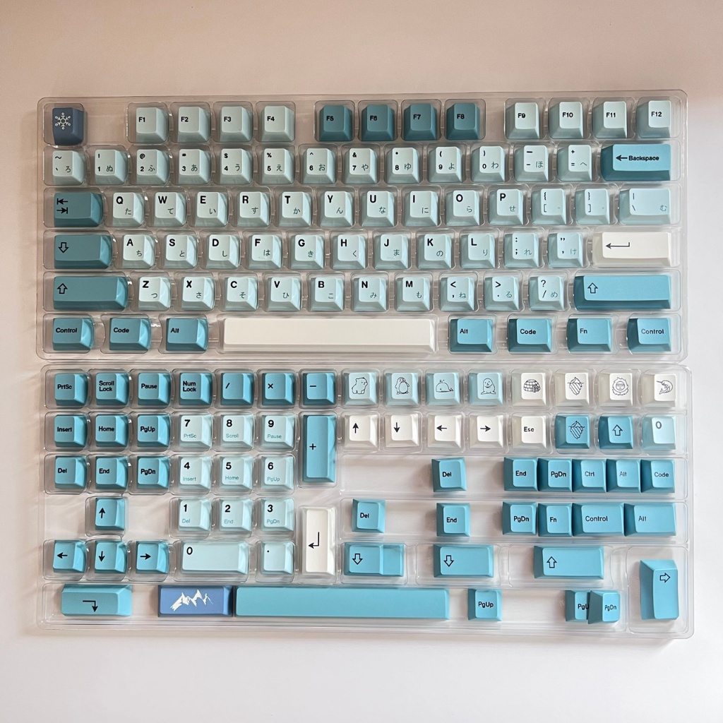 Bộ keycap pbt cherry Iceberg dày 1.4mm | nút bàn phím cơ - Kicap