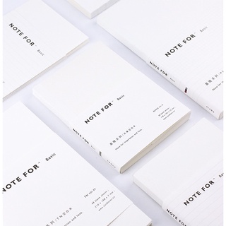 Sổ Note for basic grid blank line size A5 A6 làm bullet journal/planner/nhật ký/scrapbook Hàn Quốc Tẻn Tẻn