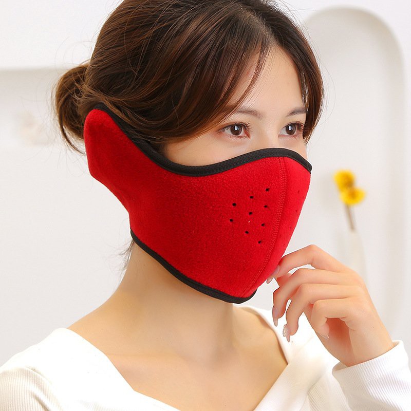 Khẩu trang ninja vải nỉ che kín tai dễ thở chống gió lạnh mùa đông thích hợp cả nam và nữ | BigBuy360 - bigbuy360.vn