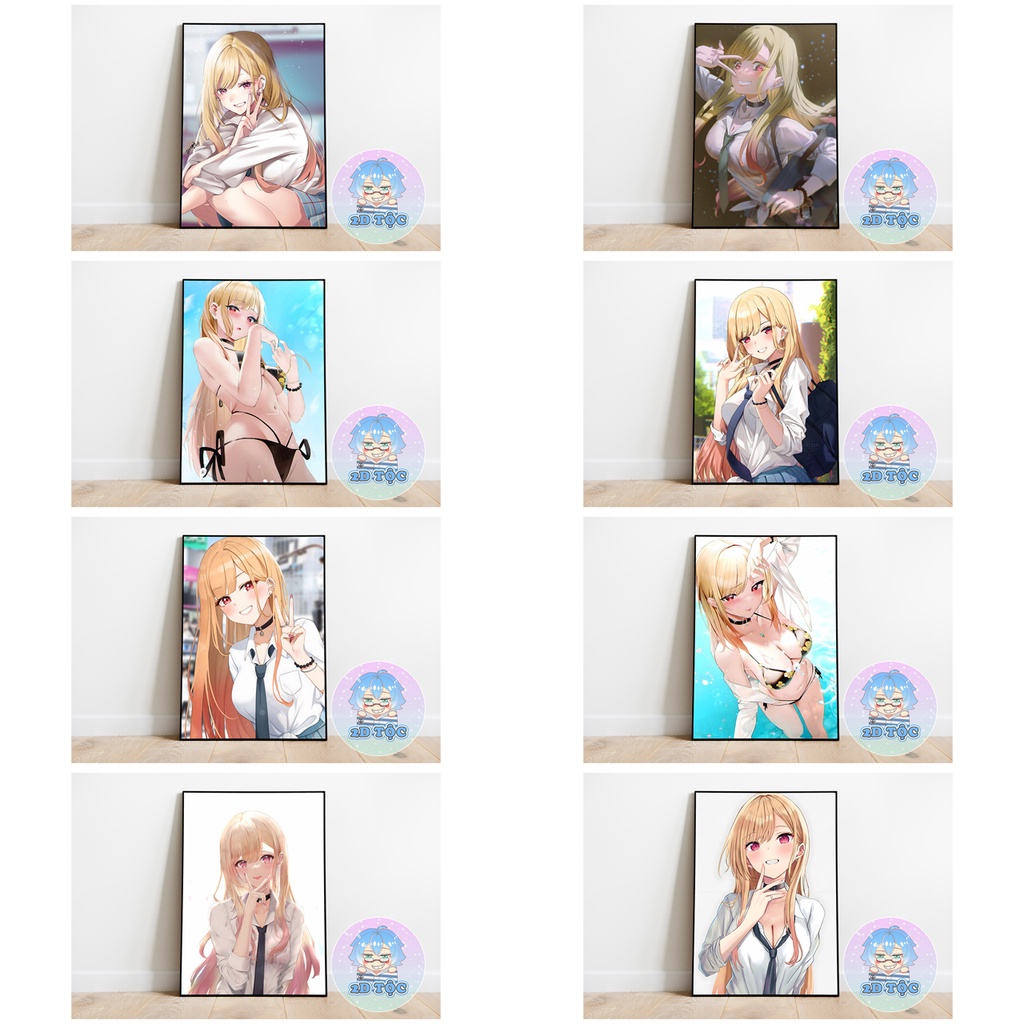 TRANH POSTER A3 KITAGAWA MARIN (1) ANIME MANGA MY DRESS-UP DARLING CHẤT LIỆU GIẤY CAO CẤP - 2D TỘC SHOP