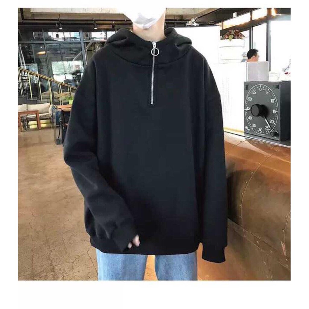 Hoodie Trơn Tránh Nắng Bụi 123SHOP Dành Cho Nam Cho Nữ Có Dây Kéo Cho Cặp Đôi Chất Unisex Phối Zip 3 Màu | BigBuy360 - bigbuy360.vn