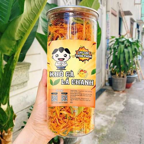 Khô gà lá chanh TyvatFood hộp 300g siêu ngon đồ ăn vặt Hà Nội | BigBuy360 - bigbuy360.vn