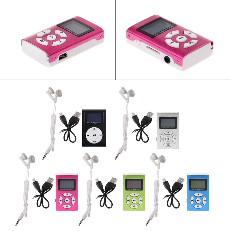 Máy Nghe Nhạc MP3 zzz MX-808 Mini Màn Hình LCD 32GB TF Chất Liệu Nhôm