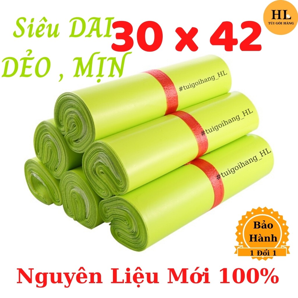 Túi Gói Hàng HL01-4 Chất Lượng Cao Cấp Size 30 x 42 Màu Xanh Lá