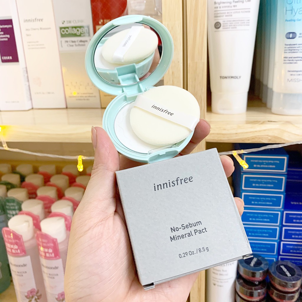 Phấn phủ kiềm dầu Innisfree No Sebum Mineral Pact