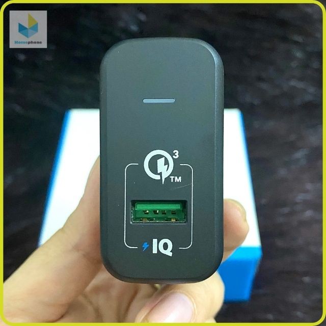 Sạc Anker 1 Cổng 18w, Quick Charge 3.0 (có PowerIQ) - [PowerPort+ 1] - A2013. Bảo Hành 12 Tháng