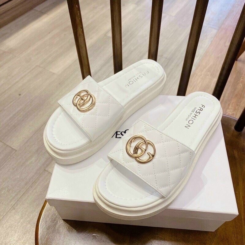 [Siêu Sale] Dép bánh mỳ đế cao khóa CG mẫu mới mã DEP002