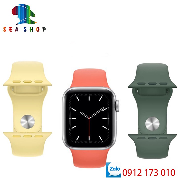 [SIZE L] [ĐỦ MÀU SẮC] Dây đồng hồ Apple Watch - Chất liệu cao su - Màu sắc trẻ trung - Size 38 - 40 - 42 - 44mm