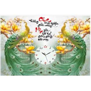 Tranh thêu chữ thâp Cha Mẹ X8144