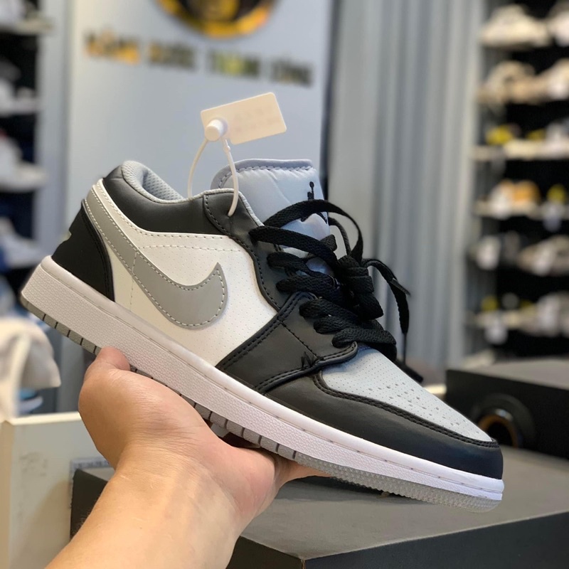 Giày Sneaker Đen xám cổ thấp