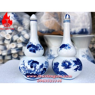 Nậm rượu thờ 0,5 lít chuẩn Bát Tràng