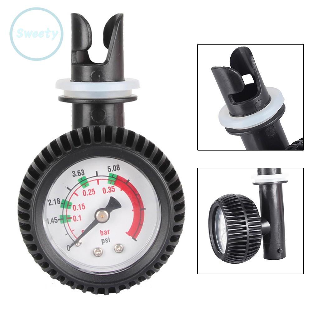 Air Pressure Gauge Waterproof 1PC 9.5x6.5cm Black Inflatable Thermometer