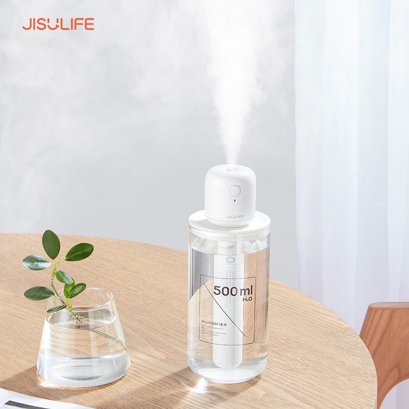 Máy phun sương mini tạo ẩm không khí Jisulife JB07 sạc pin nhanh, không giới hạn dung tích_BH 12 tháng chính hãng