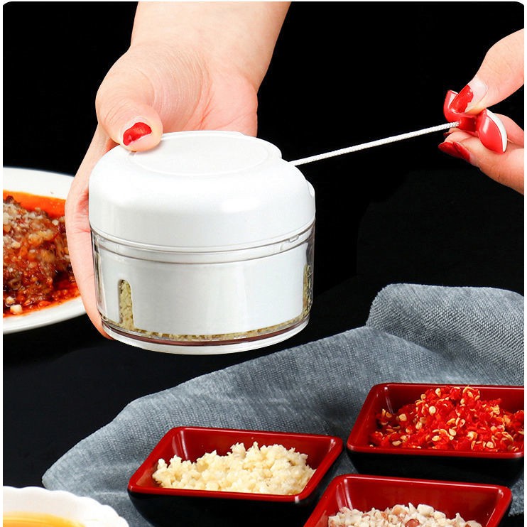 Dụng cụ xay tỏi ớt bằng tay Mini Food Chopper Tiện Dụng, Máy xay tỏi, thực phẩm cầm tay đa năng