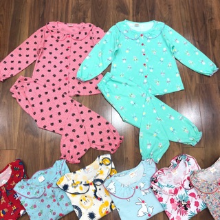Bộ cotton bé gái pijama