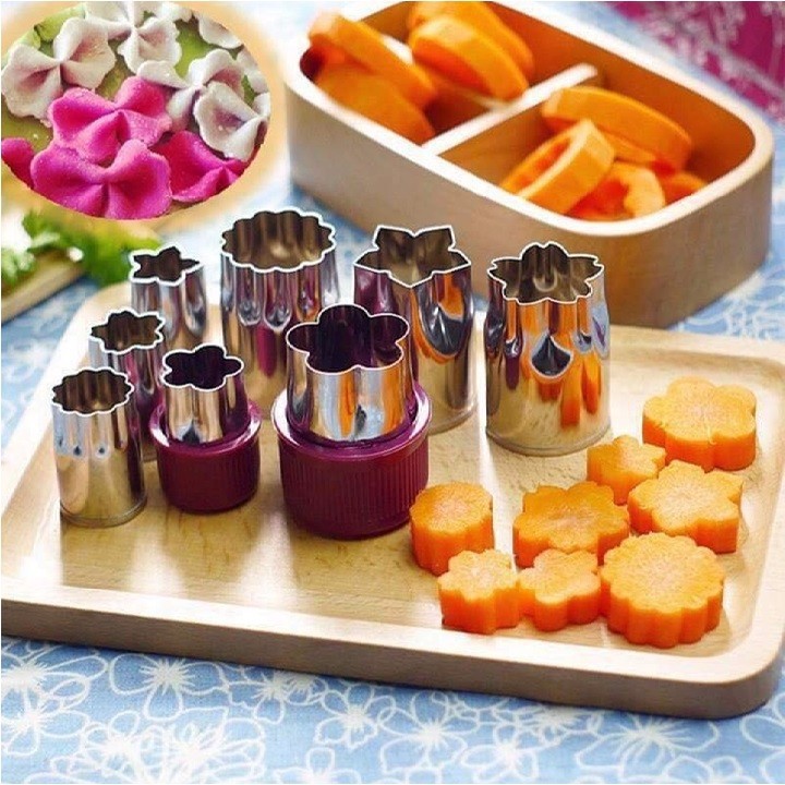 Dụng Cụ Cắt Tỉa Hoa Quả 8 Món INOX