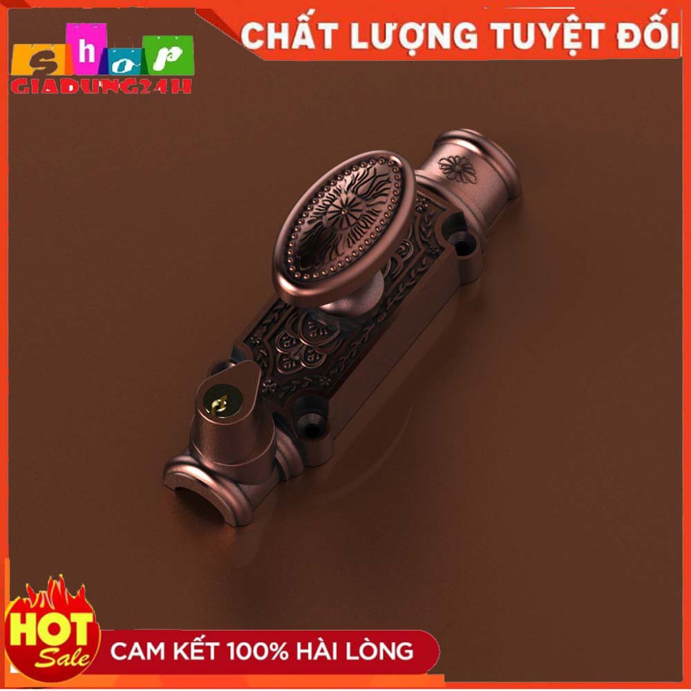 Ổ khóa CLEMON hợp kim Huy Hoàng EX06 Mạ đồng (Cửa chính) -Giadung24h