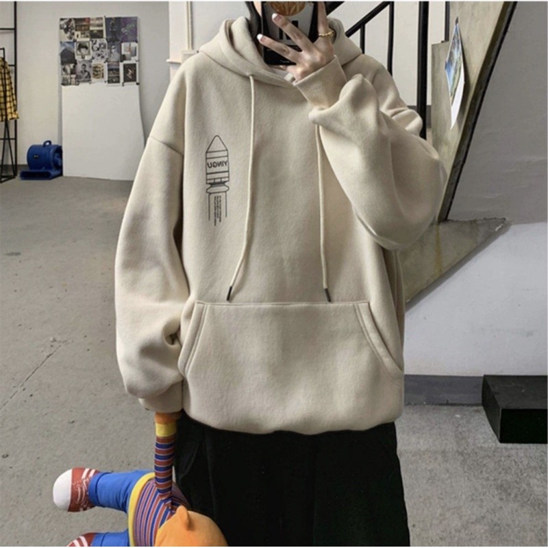 Áo Hoodie Nỉ Bông Space Rocket Chui Đầu Unisex Thu Đông | BigBuy360 - bigbuy360.vn