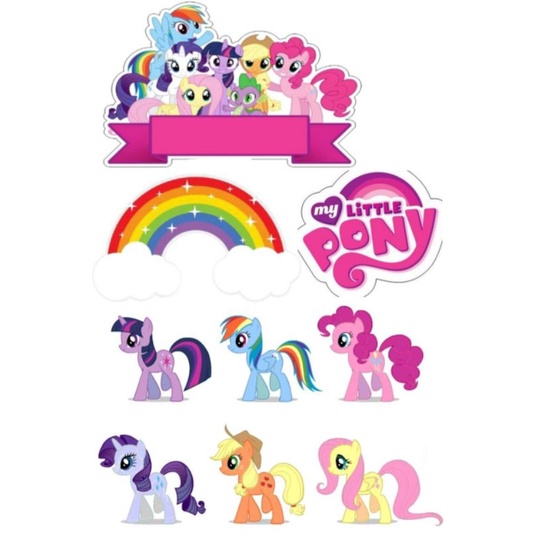 Đồ chơi My Little Pony - Ngựa Pony thiên thần set 12 con loại to