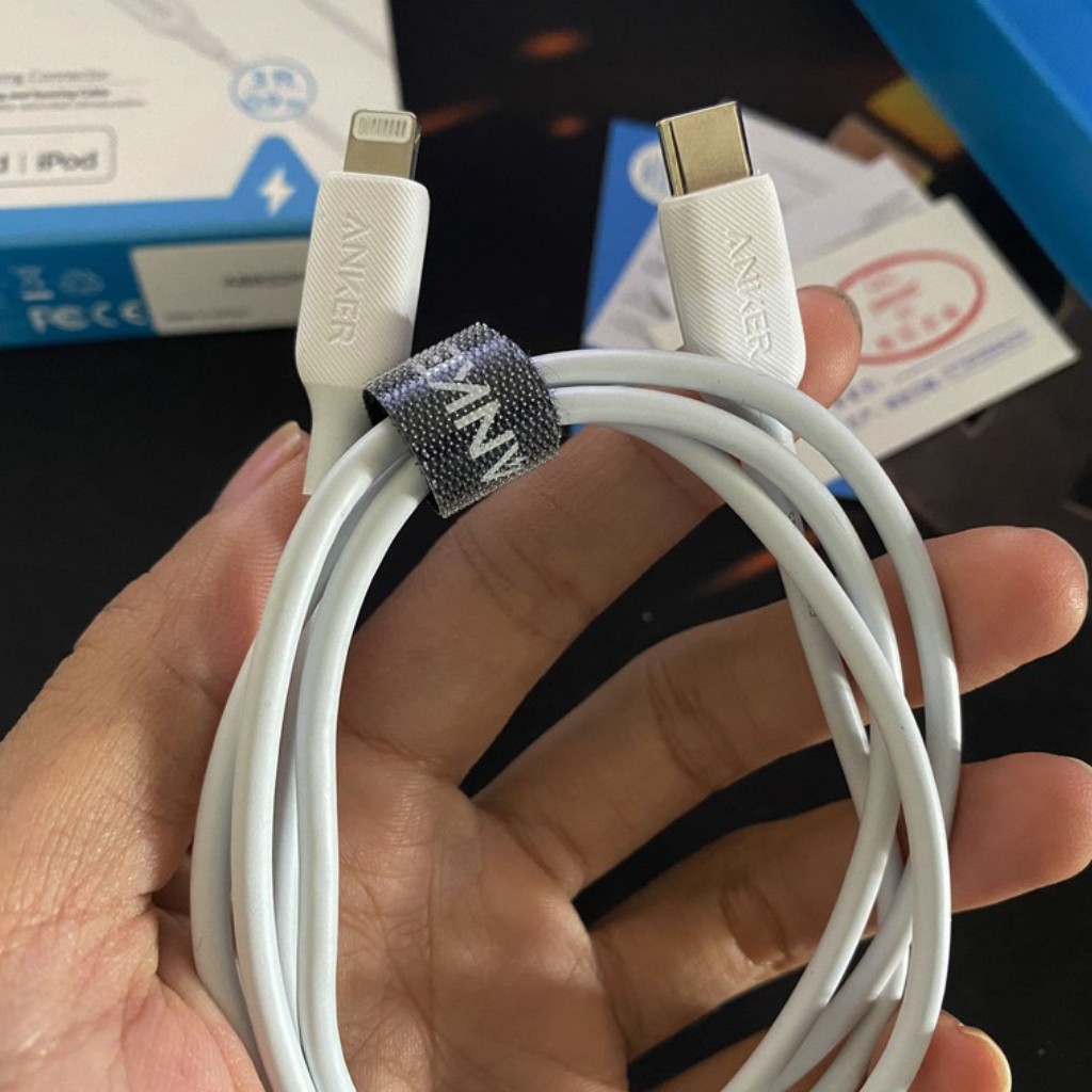 Dây cáp sạc nhanh ANKER a8832 PowerLine III Usb-C to Lighting thế hệ 3 sạc nhanh ipad iphone 8 X XS 11 12 pro max