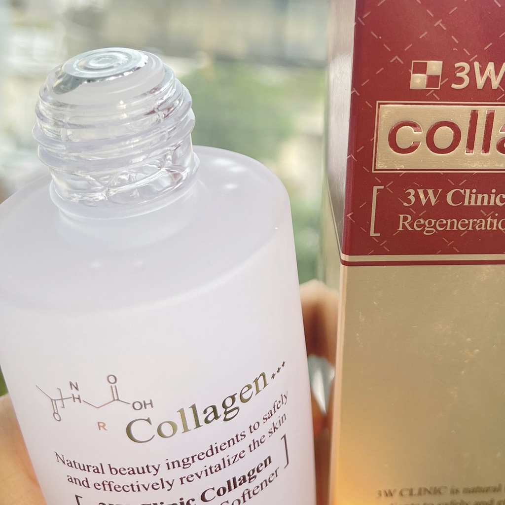 Nước hoa hồng 3w Clinic colagen sạch da, dưỡng trắng, tái tạo da 150 ml NPP Shoptido